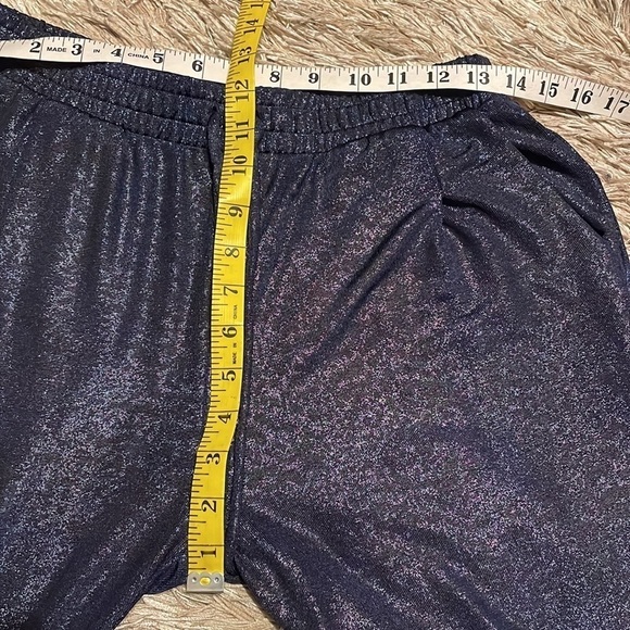 Jennifer Lopez Leopard Print Purple Hi Rise Straight Leg Sheer Pants Small - Picture 9 of 12